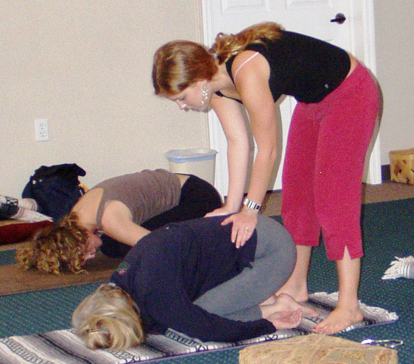 Anna assists Garbhasana