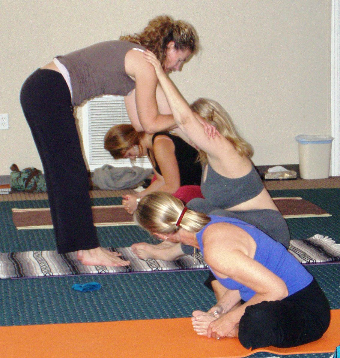 Kate Assists Baddha Konasana